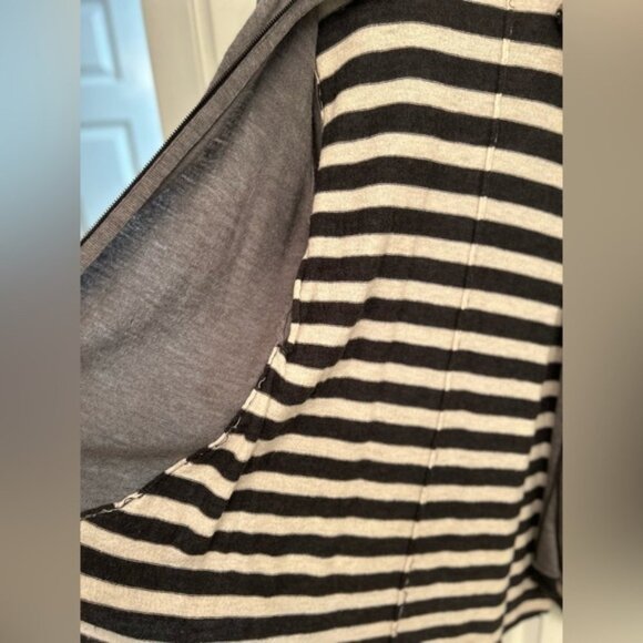 Nice Collective Layered Striped Distressed Cardigan - Picture 7 of 8